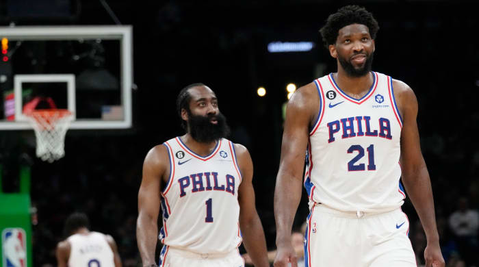James Harden and Joel Embiid